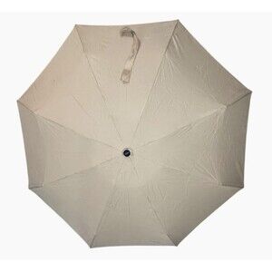 ShedRain Compact Umbrella Travel Mini Collapsible Beige Neutral Vintage Heritage